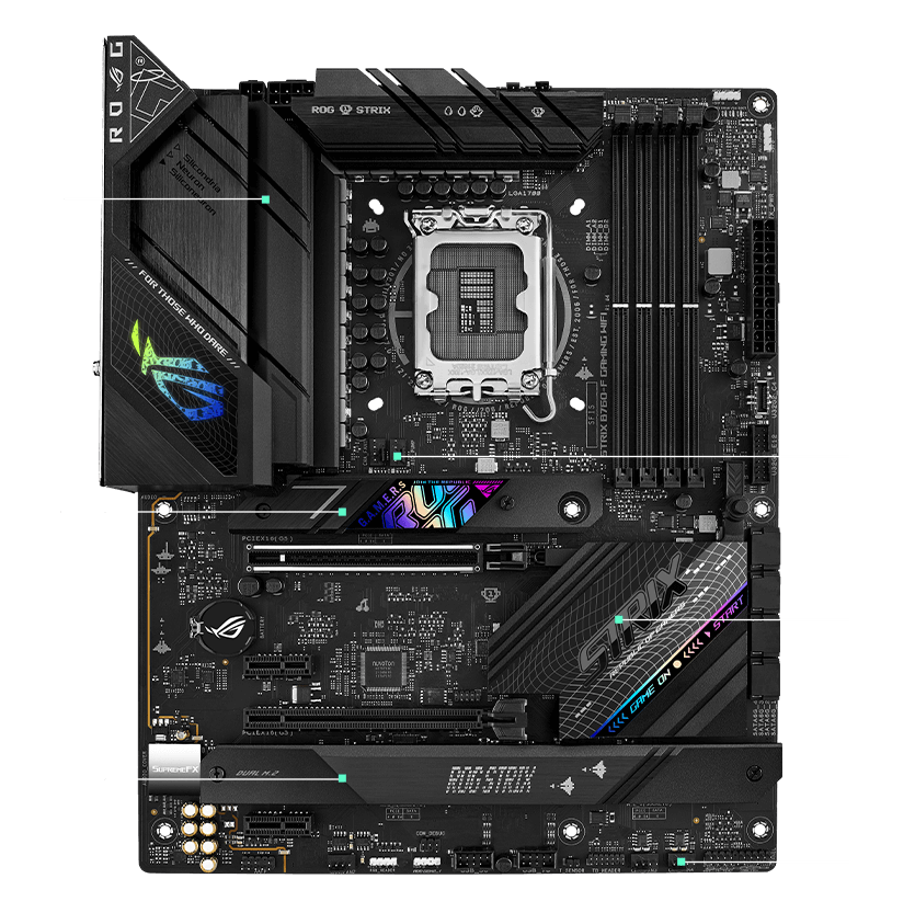 Strix B760-F cooling specifications