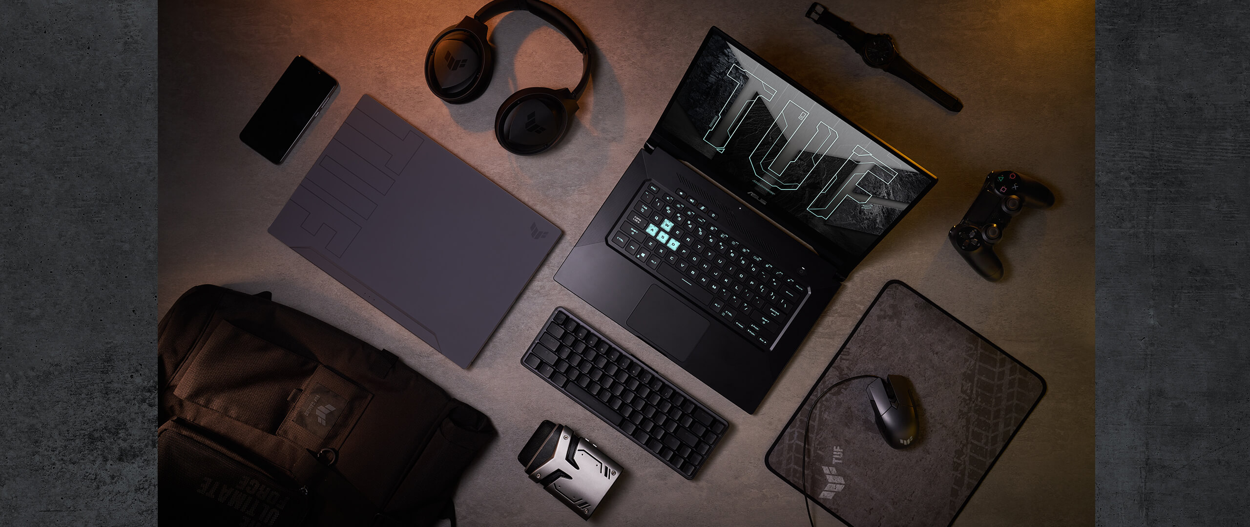 TUF Gaming A1 je kompatibilný s mobilnými zariadeniami, notebookmi, PC a konzolami PS5 a Xbox