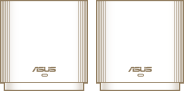 兩套 ASUS ZenWiFi XT9 網狀網路路由器可涵蓋 5700 平方英尺，相當於 6 個以上房間的空間。