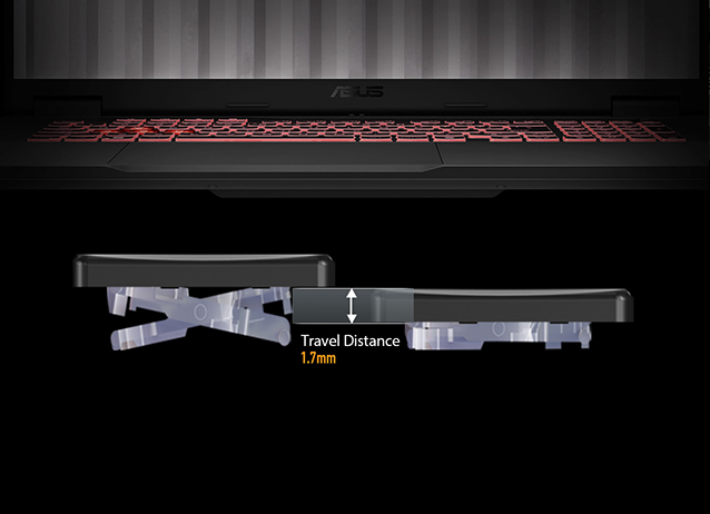 A close-up view of the bezel on the screen of the TUF Gaming A16, with emphasis on the webcam module.