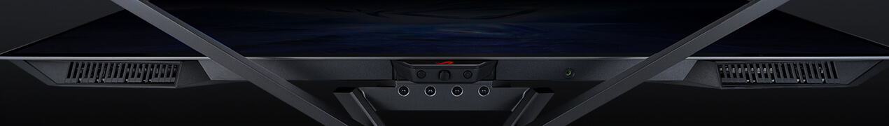 The monitor features three stereo speakers