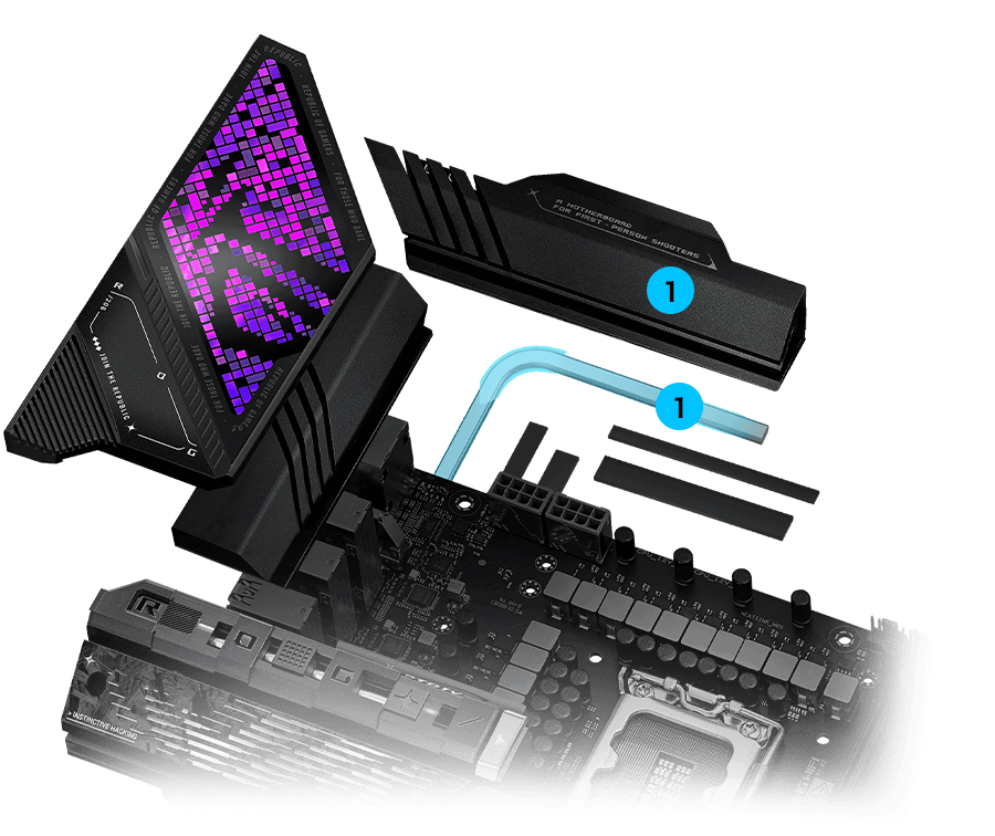 Disposición del diseño de refrigeración del VRM de la Strix Z890-E