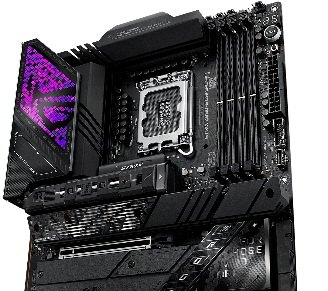 La ROG Strix Z890-E cuenta con 16+2+2 etapas de potencia de 110 amperios.