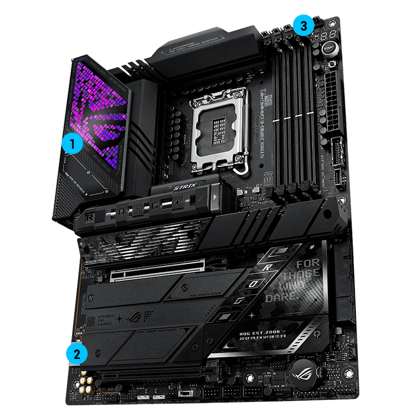 Especificaciones de inmersión del Strix Z890-E