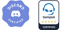 Discord and TeamSpeak Certified logo