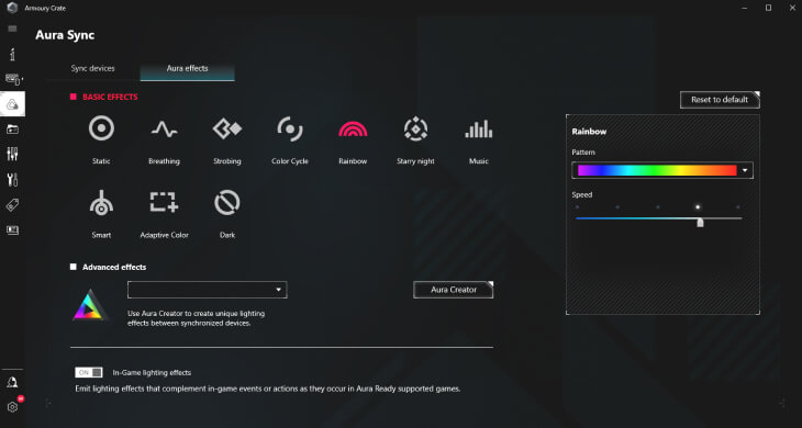 AURA Sync could synchronize on your screen