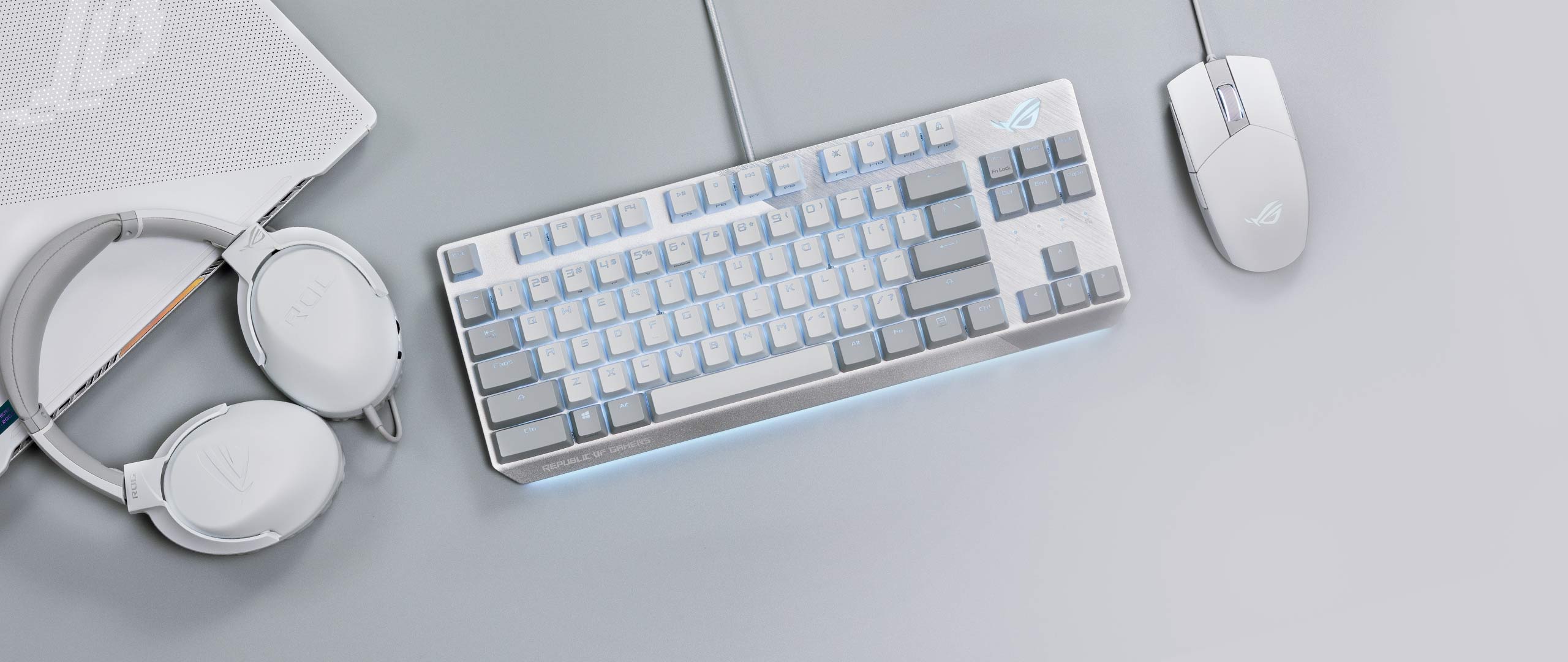 ROG Strix Scope NX TKL Moonlight White | Gaming keyboards｜ROG