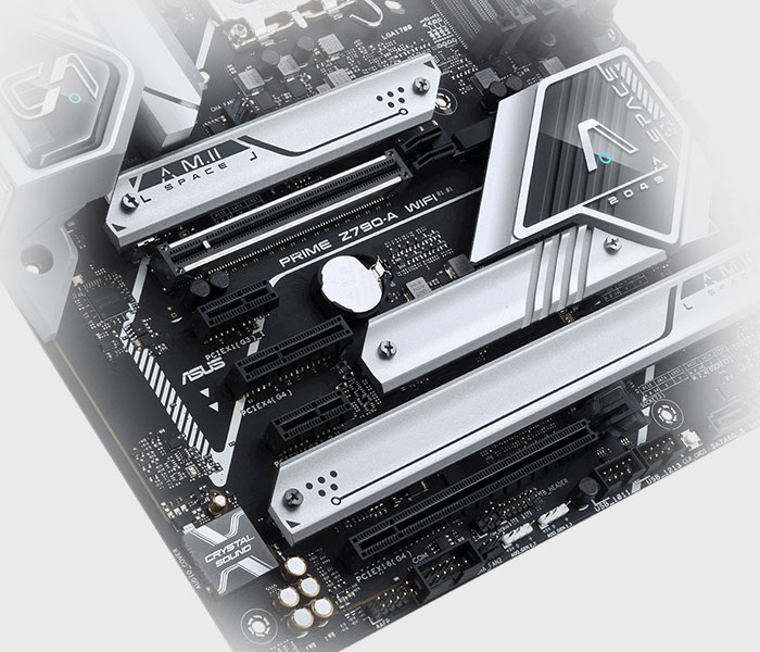 Плата PRIME Z790-A WIFI підтримує чотири слот PCIe 5.0
