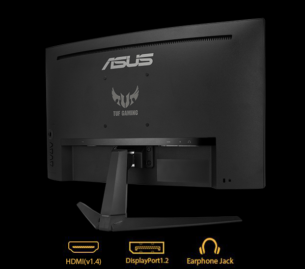ASUS TUF Gaming VG24VQ1B mit umfangreichen Anschlussmöglichkeiten