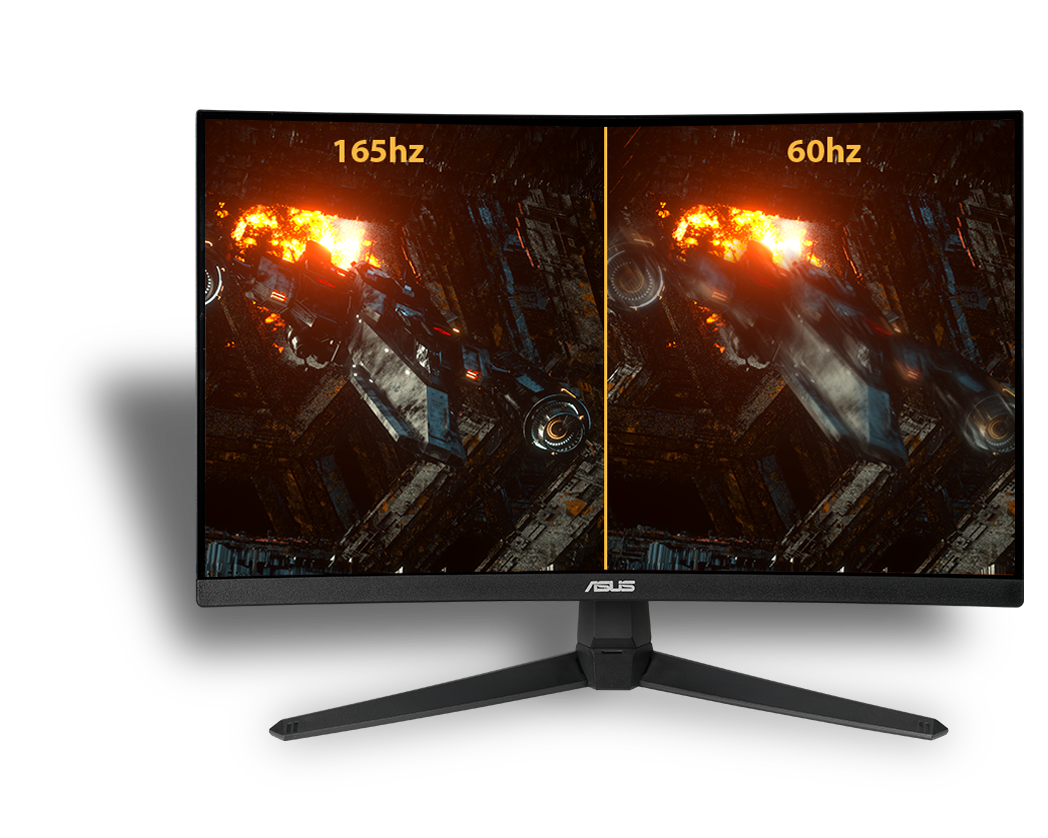 165Hz and 60 Hz comparison image