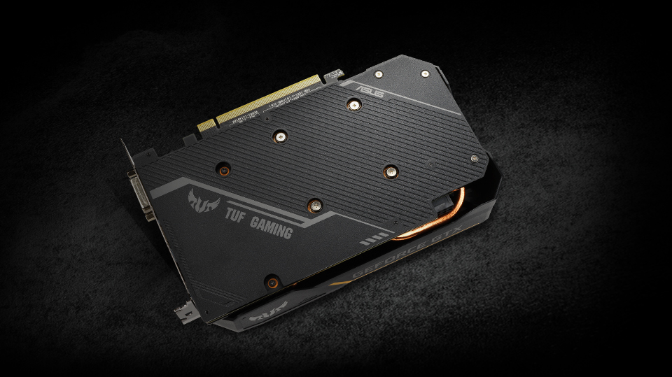 ASUS GTX 1660 TI reinforced backplate