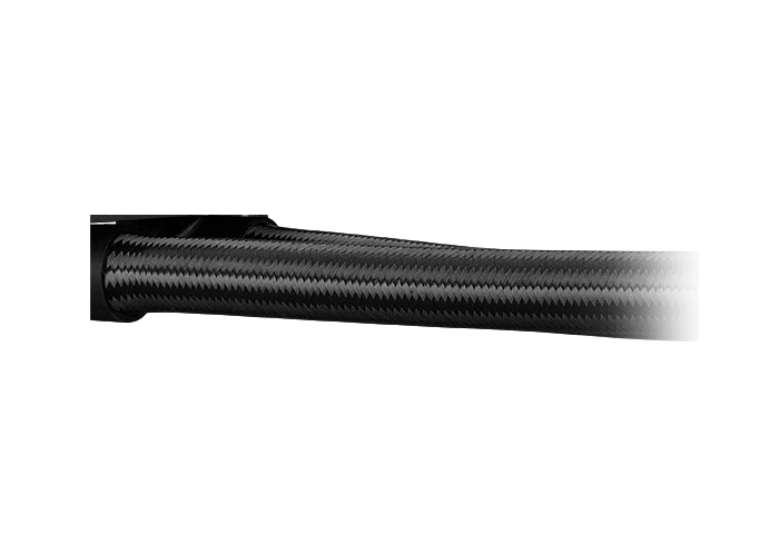 Photo de la vue latérale d'un tube durable de 450 mm.