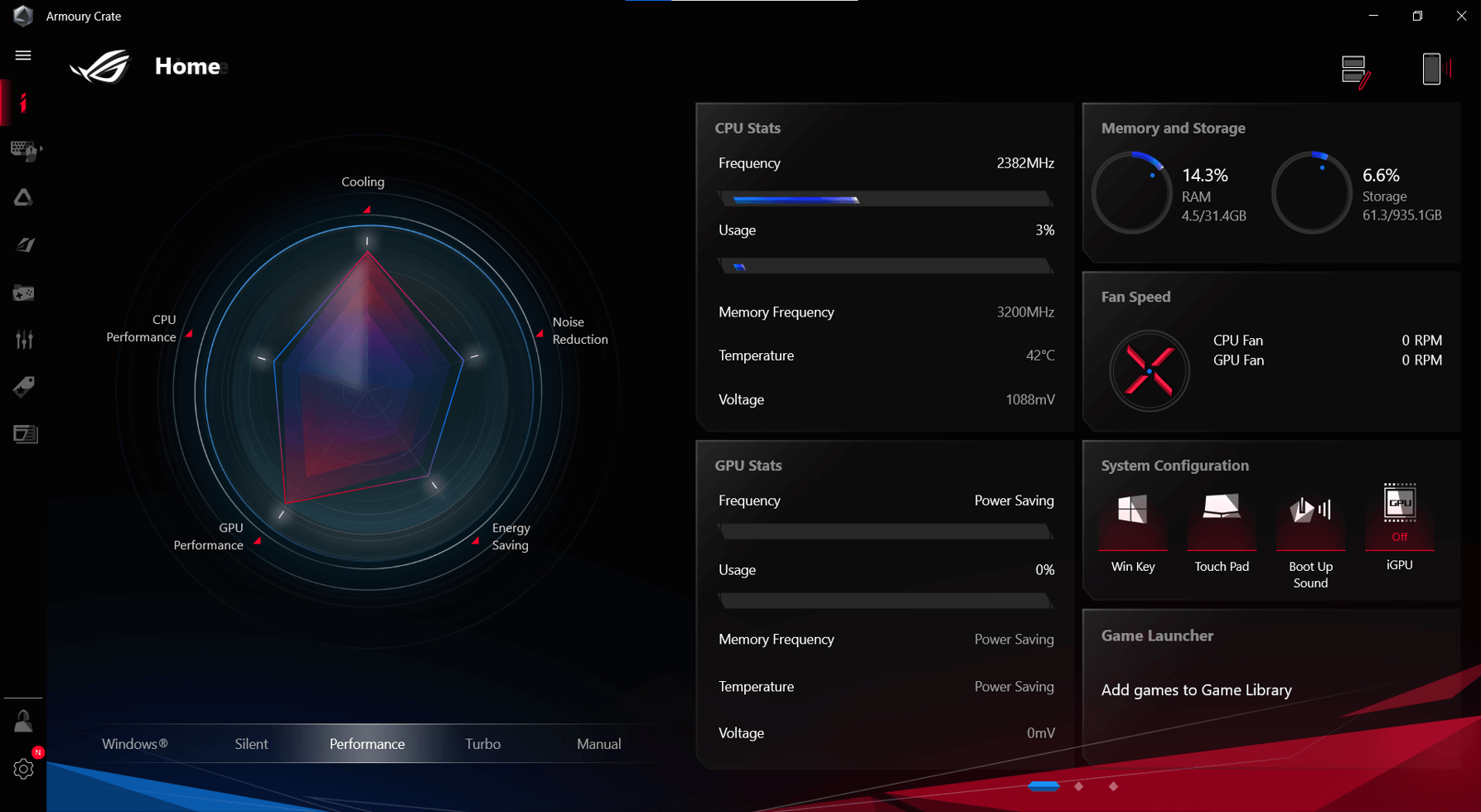 Scenario Profiles UI