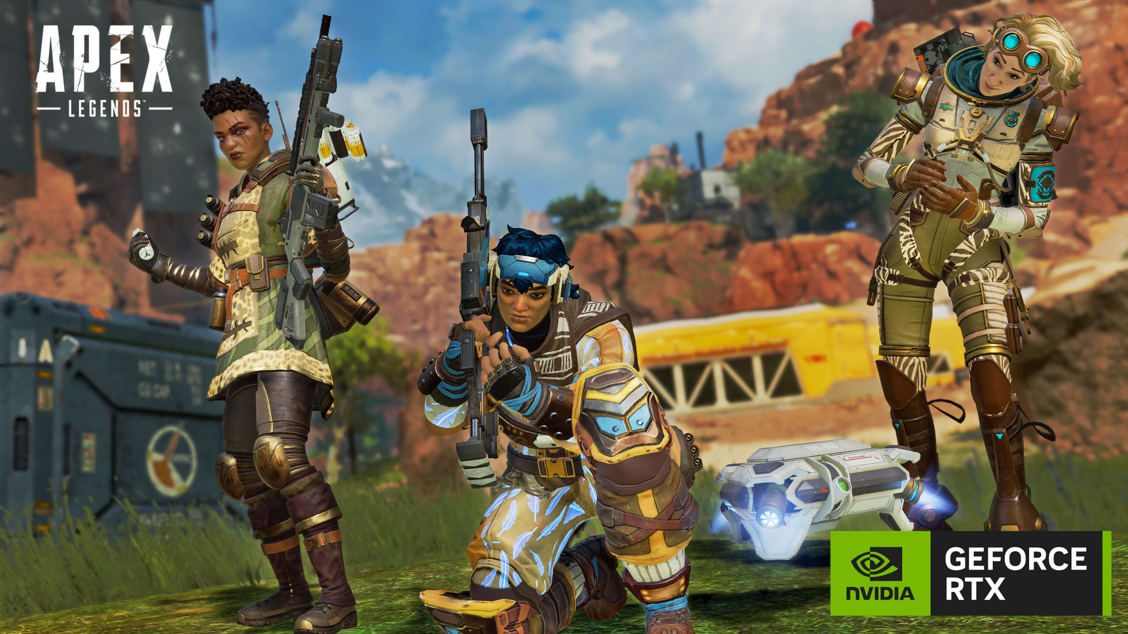 Footage of Apex Legends with NVIDIA logo