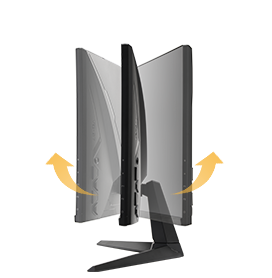 TUF Gaming 1A series monitor with swivel design