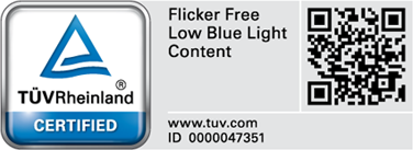 ZenScreen Go MB16AHP passed stringent performance tests and is certified by TÜV Rheinland laboratories to be flicker-free and to emit low levels of blue light.