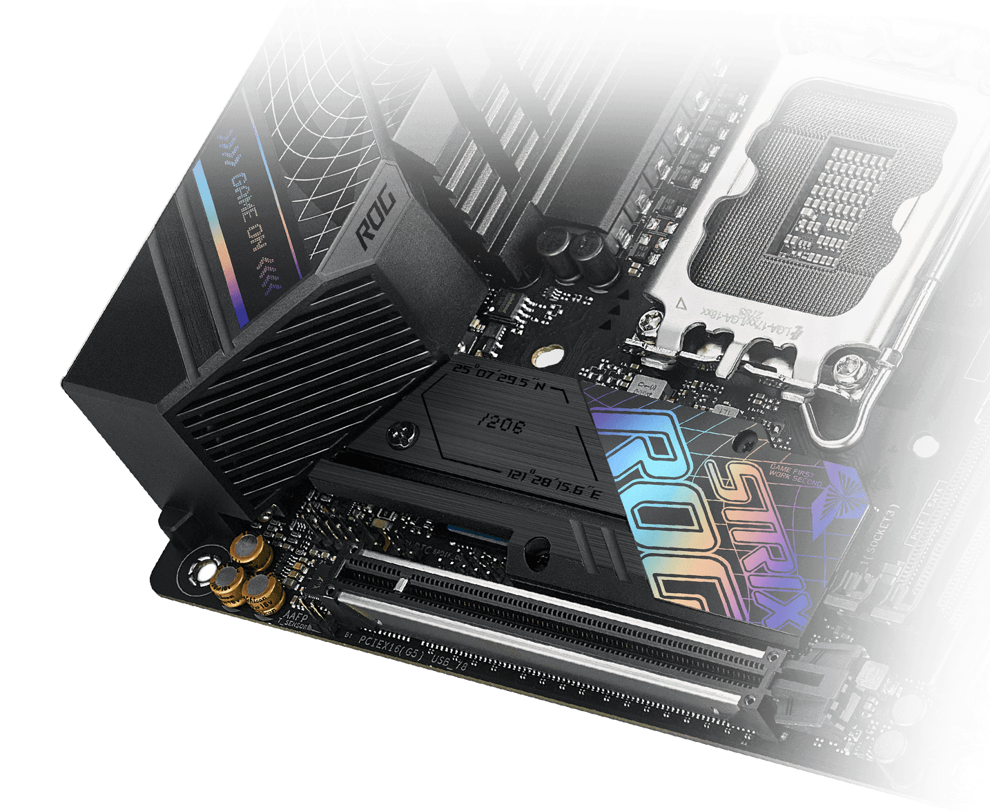 The Strix B760-I motherboard features SupremeFX audio.