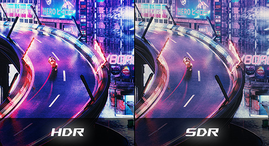 Порівняння зображення HDR та SDR