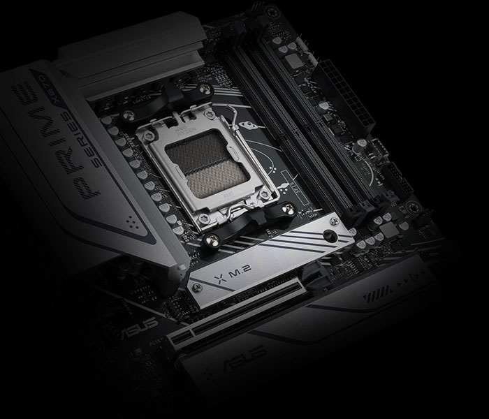 The B650E MAX GAMING WIFI motherboard features SafeSlot.