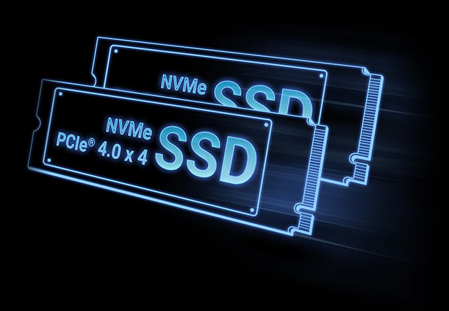High-speed PCIe® Gen 4 SSD Storage
