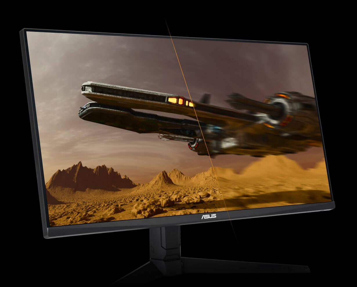 The comparison image of ultra-fast 144 Hz refresh rate and 60Hz