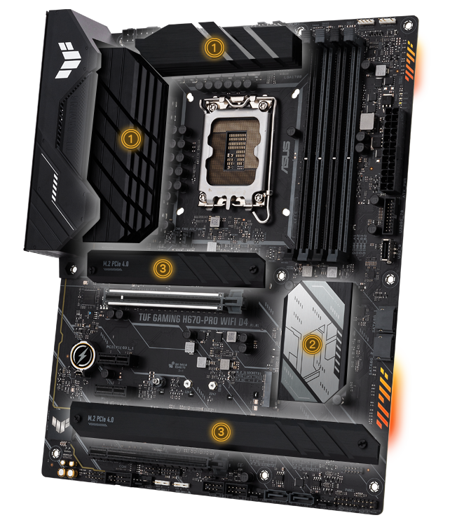 TUF GAMING H670-PRO WIFI D4｜Motherboards｜ASUS United Kingdom