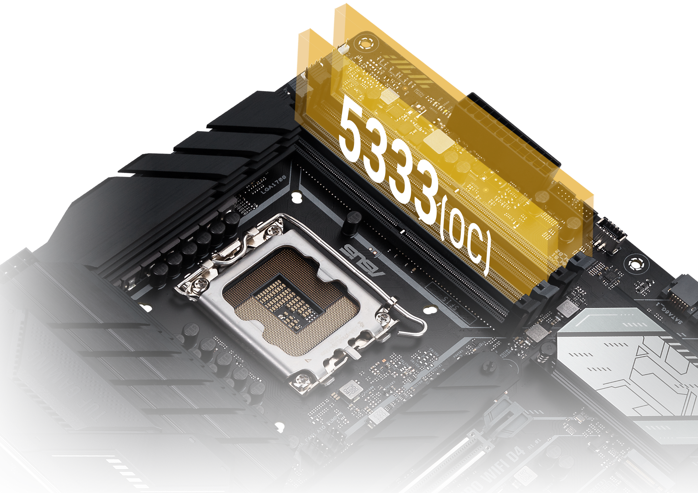 Intel 12th Gen ATX Gaming Motherboard PCIe 5.0, DDR4,14+1 DrMOS,4xM.2 Slots,WiFi 6,2.5 Gb LAN,Front USB 3.2 Gen 1 Type-C,USB 3.2 Gen 2x2 Type-C ASUS TUF Gaming H670-PRO WiFi D4 LGA 1700 