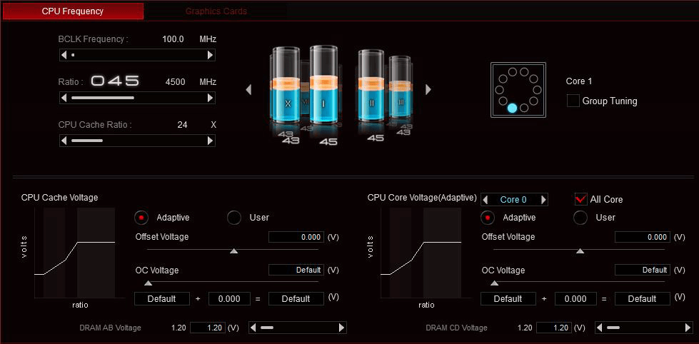 Screenshot of TPU Insight section in AiSuite 3