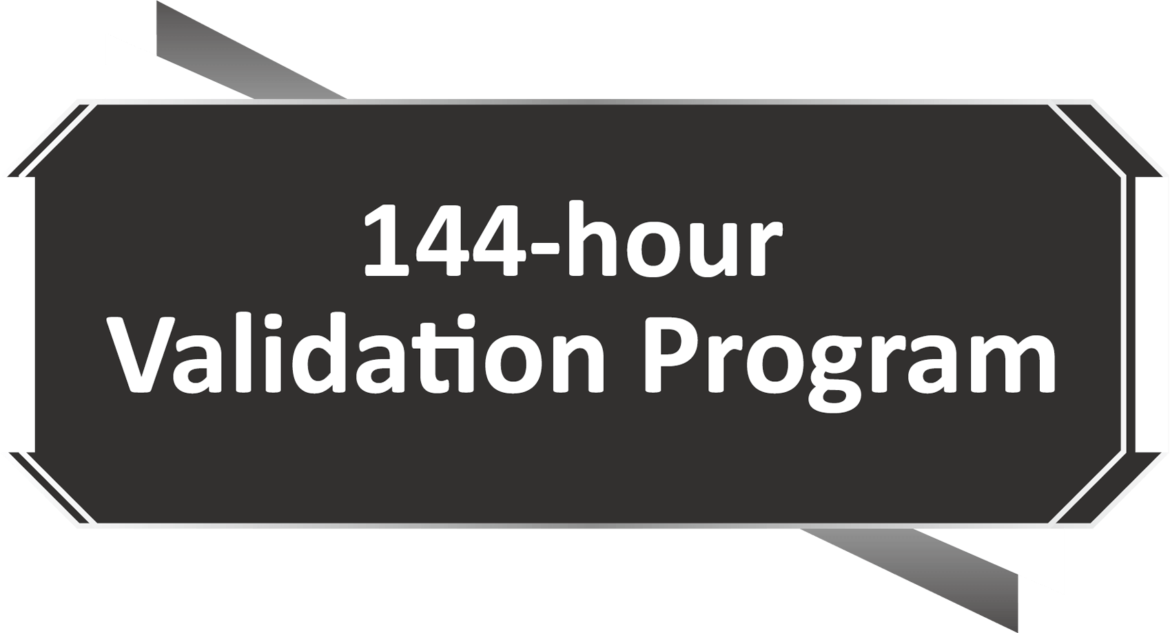 Znak 144-godzinnego programu walidacji.