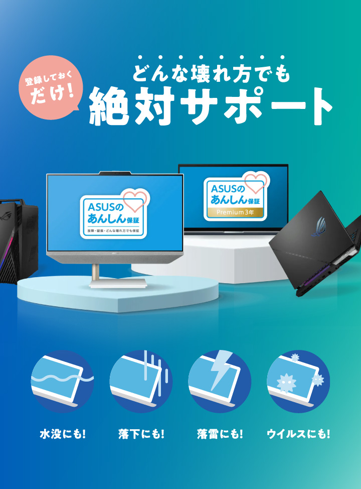 どんな壊れ方でも絶対サポート