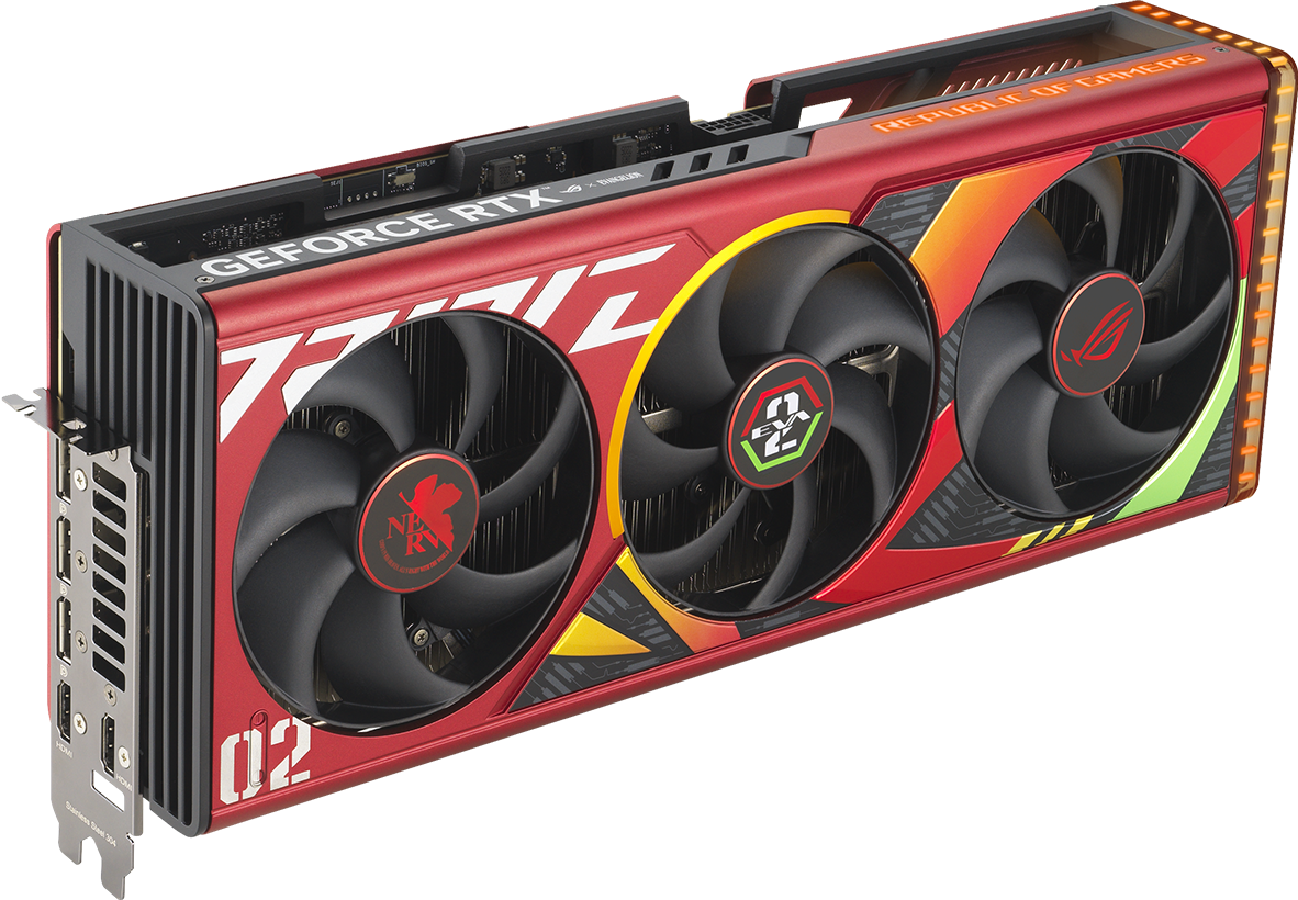 ROG Strix GeForce RTX 4090 OC EVA-02 Edition tökéletesített axiális ventilátorokkal