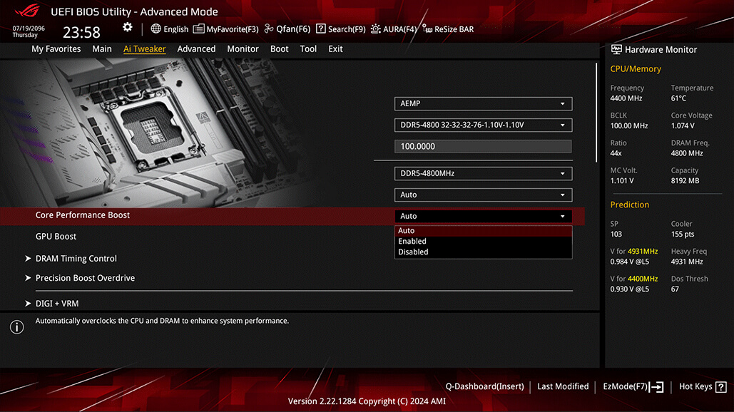 ROG Maximus Z890 Apex features AI Overclocking