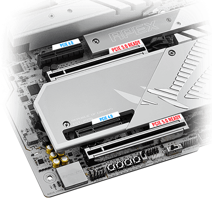 PCIe 5.0 expansion slots on ROG Maximus Z890 Apex