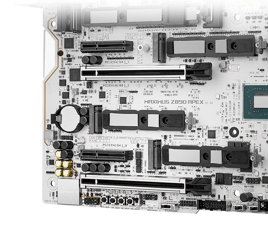 The Gaming Audio design on ROG Maximus Z890 APEX