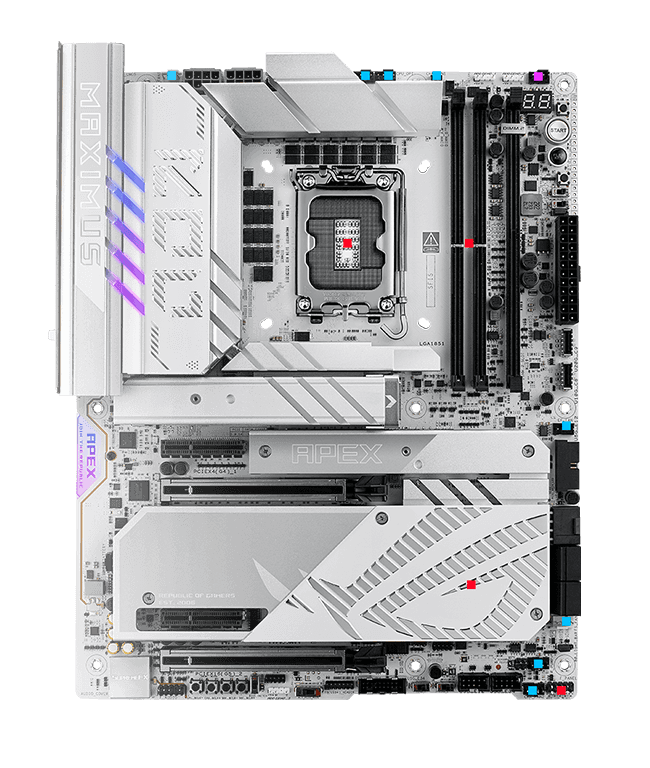 The thermal management on the ROG Maximus Z890 APEX