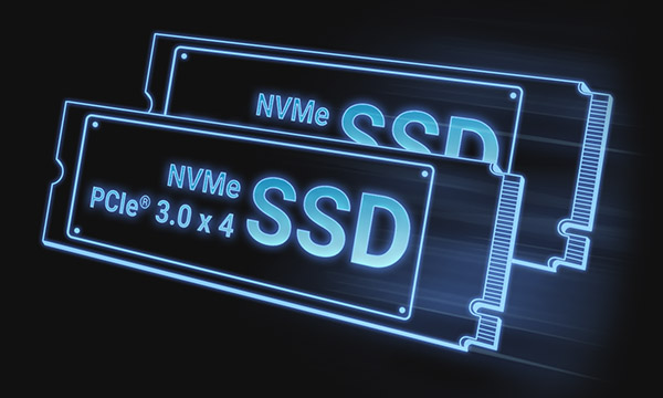 L'image d'une unité de stockage SSD NVME HAUTE VITESSE