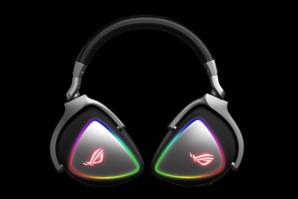 The detailed and front image of ROG Delta Headset