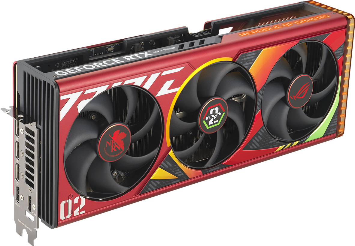 ROG Strix GeForce RTX 4090 OC EVA-02 Edition with upgraded Axial-tech fans