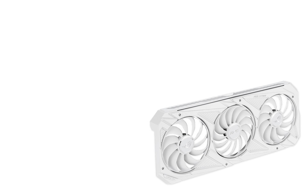 ROG STRIX RTX 3080 V2 WHITE OC EDITION exploded view showing structural layers