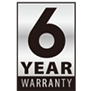 Six Year Warranty