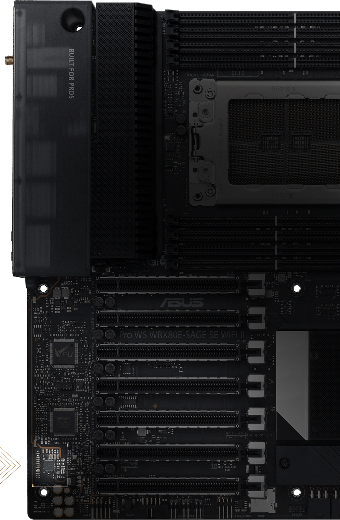 Motherboard front overview