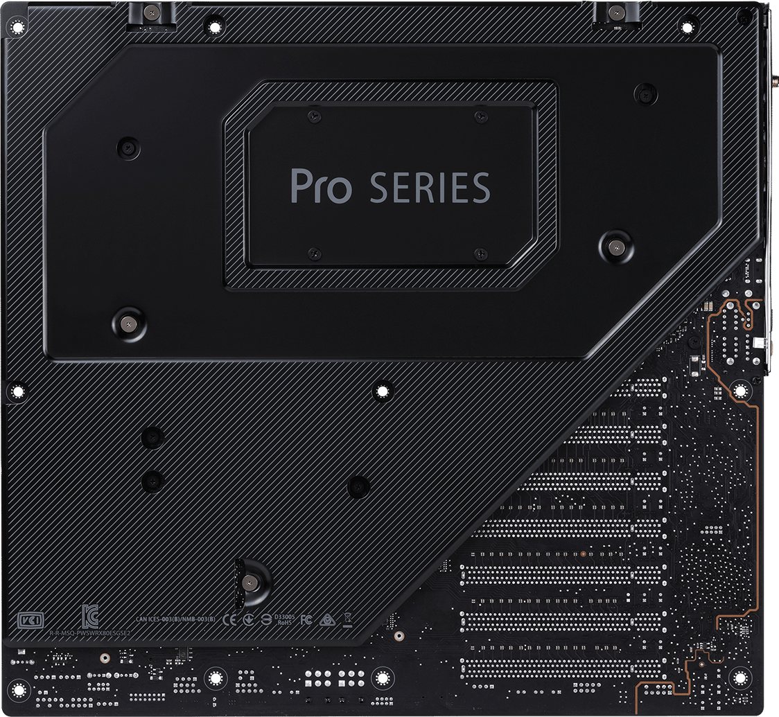 Pro series logo on motherboard design