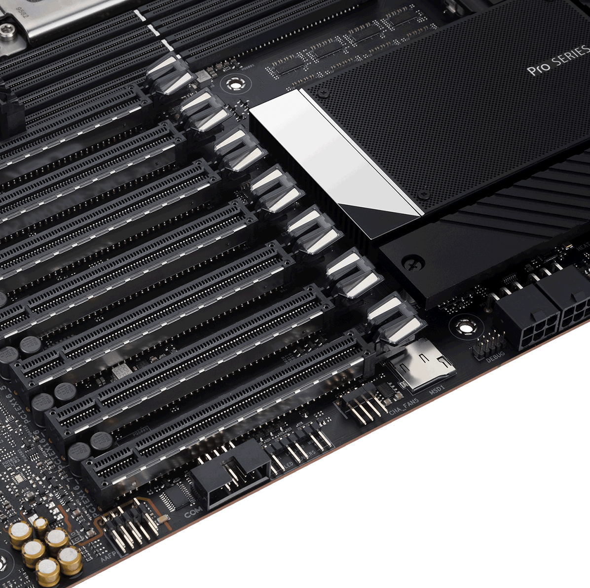 Multi-GPU lay-out op moederbordontwerp
