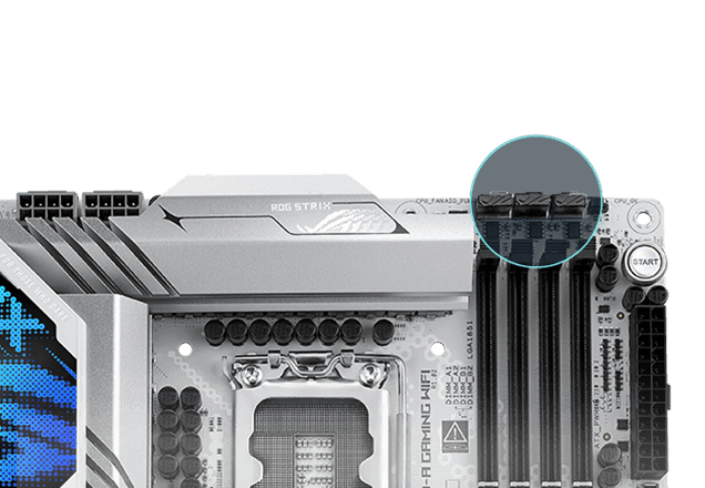 Strix Z890-A ventilatorheader locaties