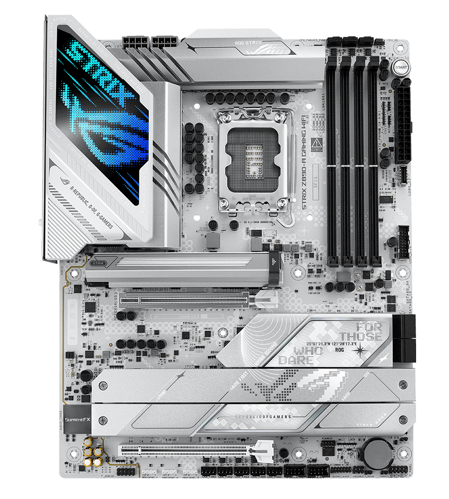 Strix Z890-A ventilatorheader locaties