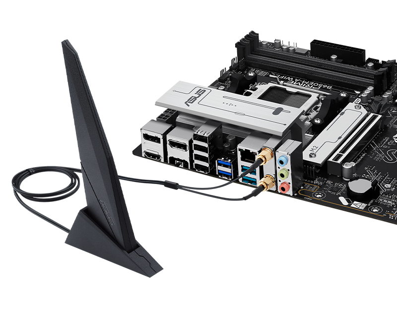 The PRIME B650EM-A WIFI-CSM motherboard features onboard WIFI 6.