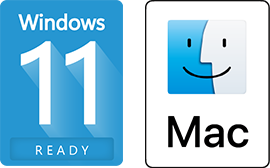 Obsługa Windows 11 i logo Mac