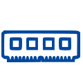 Icon of memory modules labeled '12 DIMM' representing DDR5-6400 memory support per node.