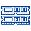 Icon of memory modules labeled '8 more DIMMs' showing additional capacity through CXL memory expansion.