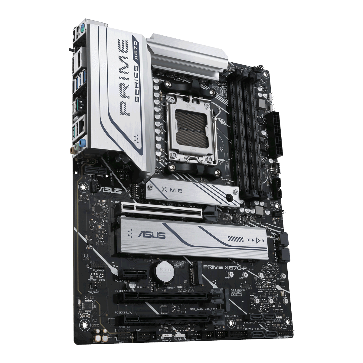 The PRIME X670-P-CSM motherboard features Aura Sync. 